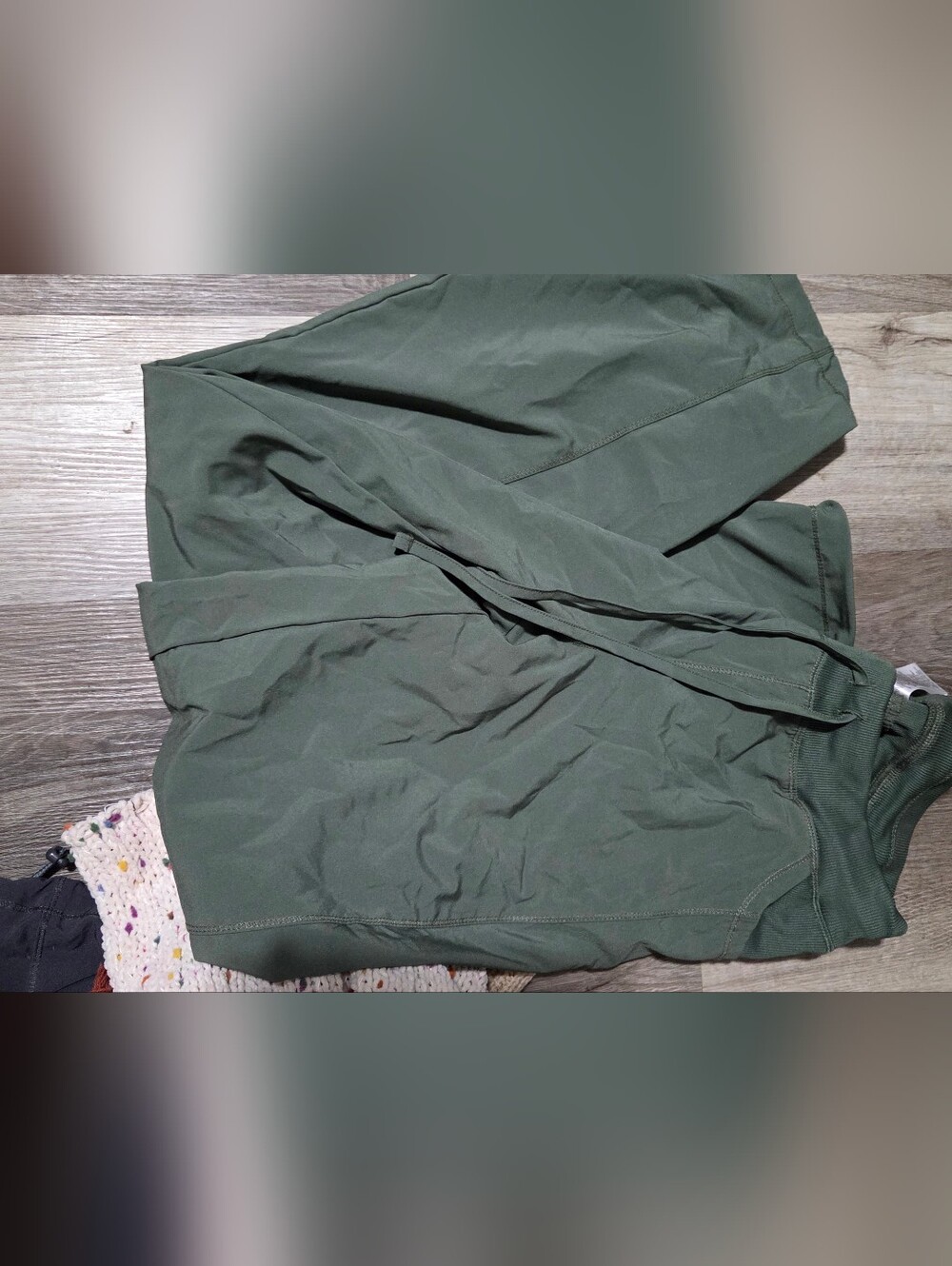 Womens Green Scrub Pants Large